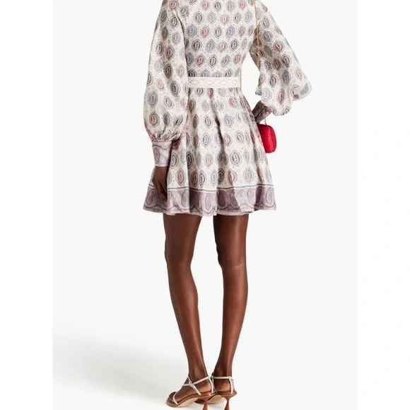 ZIMMERMANN
Belted paisley-print linen mini dress size 1 NWT - Picture 2 of 5
